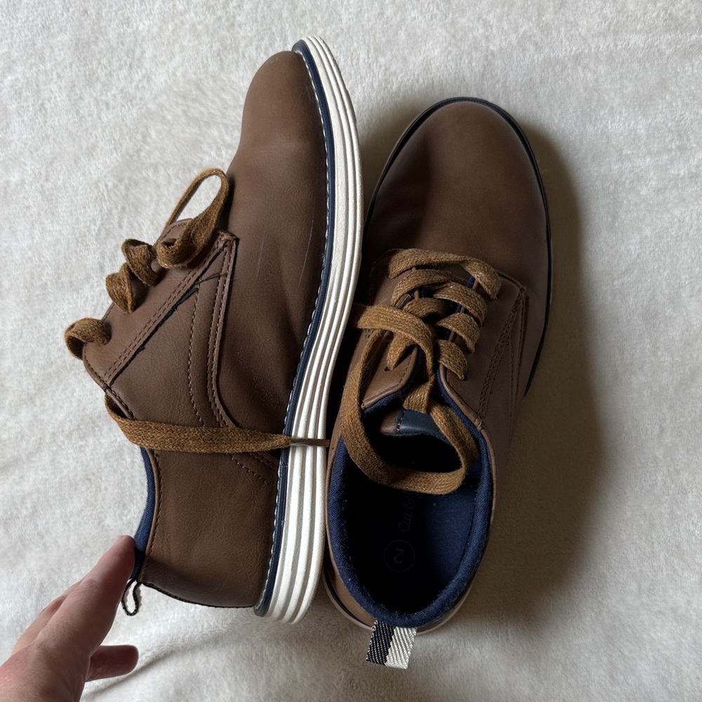 Cat & Jack Brown Kids Dress Shoes